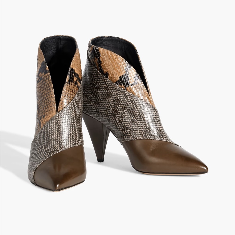 Isabel Marant snakeskin leather booties—worn once, like brand new! - Picture 3 of 8